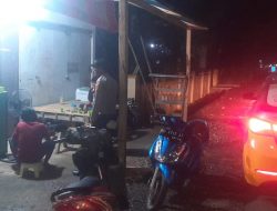 Jaga Kamtibmas, Polsek Cina Polres Bone Rutin Laksanakan Patroli Malam