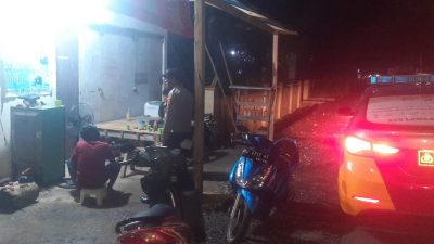 Jaga Kamtibmas, Polsek Cina Polres Bone Rutin Laksanakan Patroli Malam