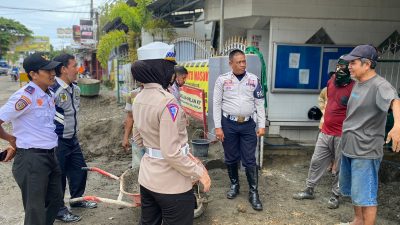 Bersama Dishub, Satlantas Polres Bone Lakukan Survei Jalan Jelang Tahun Baru 2023