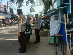 Lancarkan Aktivitas Warga, Polsek  Ulaweng Pengaturan Setiap Hari Pasar Tacipi