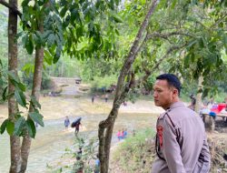 Patroli Tempat Wisata Sungai Lajjoro, Kapolsek Minta Tingkatkan Pengawasan kepada Pengunjung