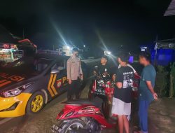 Antisipasi Balap Liar Bagi Anak-Anak Remaja, Personel Piket Polsek Barebbo Rutin Patroli Malam