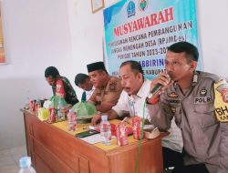 Pro Rakyat, Pesan Bhabinkamtibmas Dalam Penetapan RPJMDes Desa Mabbiring