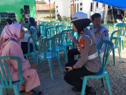 Tutup Akses Jalan, Satlantas Polres Bone Sambangi Pemilik Hajatan dengan Berikan Himbauan