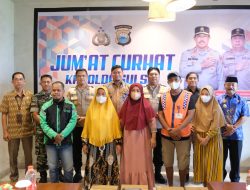 Gelar Jumat Curhat Di Gowa, Wakapolda Sulsel, Terima Aspirasi Warga, Cobek-Cobek Gowa, bagi-bagi Sembako