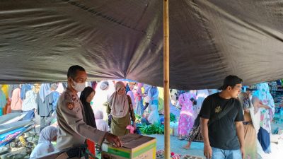 Kanit Samapta Polsek Amali Pengamanan di Pasar Taretta, Berikut Tanggapan Warga