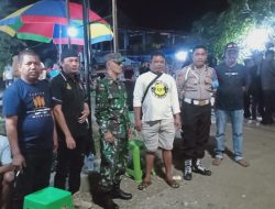 Berikan Keamanan, Kanit Propam Polsek Ajangale Pimpin Langsung Pengaman Pesta Rakyat
