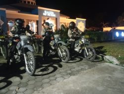 Tingkatkan Kewaspadaan Pada Malam Hari, Unit Turjawali Laksanakan Patroli di Beberapa Tempat