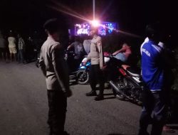 Meminimalisir Kriminalitas Malam Hari, Personel Polsek Amali Rutin Laksanakan Patroli Biru