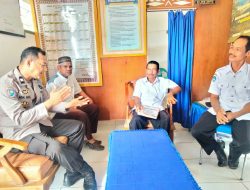 Jaling Silaturahmi dengan Guru, Kanit Binmas Polsek Barebbo Titip Pesan Isu Penculikan Anak