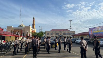 Untuk Meningkatkan Skill, Personel Satuan Samapta Polres Bone Laksanakan Latihan Dalmas