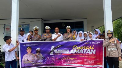 Ops Keselamatan, Kasat Lantas Polres Bone Sosialisasi Larangan Berkendara Bagi Anak Dibawah Umur
