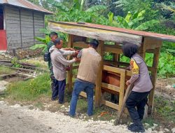 Dukung Program Pemerintah, Ibu Bhabin Kawal Vaksinasi PMK Ternak Sapi Milik Warga