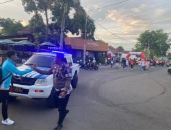 Sukseskan Fun Run Silaturahmi Bone, Satlantas Polres Bone Lakukan Pengamanan dan Pengawalan