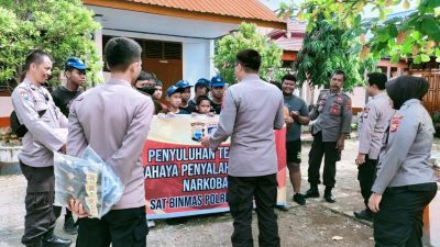 Berikan Penyuluhan Tentang Narkoba, Sat Binmas Polres Bone Sampaikan Ini kepada Pelajar