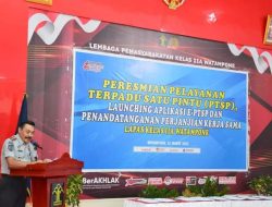 PTPS Lapas Watampone di Resmikan ini Harapan Kakanwil Kemenhumkam