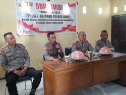 Supervisi Bag SDM Polres Bone di Polsek Tellu Siattinge, ini Harapan Kapolsek