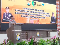 Kapolda Sulsel Launching Program Percepatan Penurunan Stunting Polda Sulsel