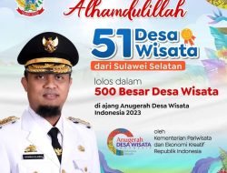 Aduh,Tidak Ada Desa Asal Bone Lolos Anugerah Desa Wisata Indonesia 2023