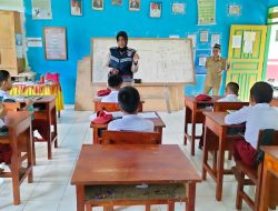 Bhabinkamtibmas Polsek Tellu Siattinge Memberikan Imbauan kepada Para Pelajar Sekolah Dasar. Ini yang Disampaikan