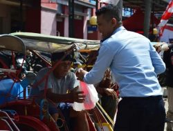 Memperingati HBP Ke -59 Kalapas Bagikan Sembako Untuk Para Tukang Becak
