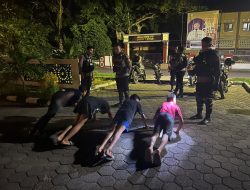 Kedapatan Berboncengan 4, Unit Turjawali Berikan Tindakan Fisik