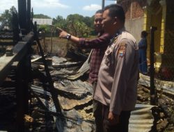 Pemilik Melaut, Rumah Habis Terlalap Sijago Merah, Polisi Hadir Berikan Keamanan