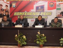 Gelar Konferensi Pers Masalah Pengrusakan Fasilitas Polri Di Makassar, Kapolda Sulsel Dan Pangdam XIV : dalam pelaksanaan tugas TNI Polri Tetap Solid