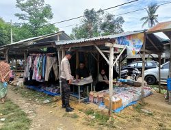 Pantau Situasi Kamtibmas, Personel Polsek Cenrana Patroli di Pasar Tradisional