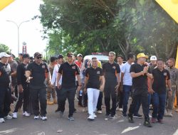 Ribuan Warga Bone Ikuti Jalan Santai HJB 693, Polres Bone Terjunkan Personel Pengamanan Rute