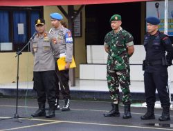 Jalin Sinergitas dan Kekompakan TNI Polri Gelar Apel Gabungan
