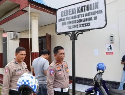Beri Rasa Aman di Perayaan Kenaikan Isa Al-Masih Polres Bone Terjunkan Puluhan Personel
