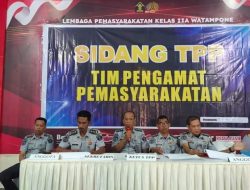 12 Orang WBP Lapas Watampone Jalani Sidang TPP