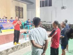 Sambut Hari Bhayangkara Ke 77  Kapolsek Tellulimpoe Buka Kejuaraan Bulutangkis ini Harapannya