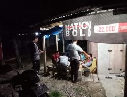 Patroli Humanis Personel Polsek Awangpone Memantau Kamtibmas dari Kelurahan Maccope Menuju Desa Mallari