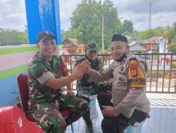 Sinergitas Tanpa Batas, TNI-POLRI Tetap Kompak Jaga Kamtibmas