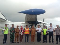 Bhabinkamtibmas Polsek Awangpone Hadiri Pengoperasian Kembali Bandara Arung Palakka