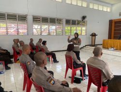 Kampanye Keselamatan, Satlantas Polres Bone Berikan Pembinaan kepada Calon Anggota Satpam