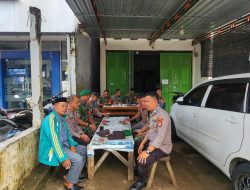 Sinergitas TNI-POLRI Terlihat Melalui Kegiatan Program Jumat Curhat