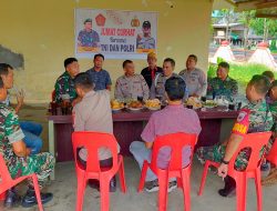 Wujud Sinergitas TNI-POLRI, Polsek Palakka Gelar Jum,at Curhat Dengan Koramil 21 Palakka.