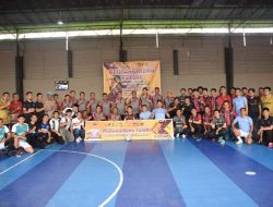 HUT Bhyangkara ke-77 Kapolres Bone Buka Turnamen Futsal Antar Fungsi dan Polsek Jajarannya