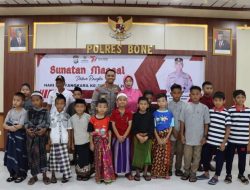 Gelar Sunatan massal dan Pemberian Modal Usaha ke Warung Literasi, Kapolres Bone Ucapkan Terima Kasih Ke BAZNAS