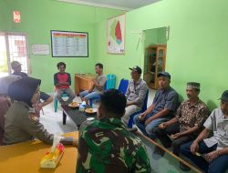 Polwan Polsek Awangpone Mewakili Kapolsek Meningkatkan Keharmonisan antara Warga Desa Awolagading