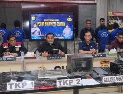 KAPOLDA SULSEL GELAR KONFERENSI PERS TERKAIT PENGUNGKAPAN SHABU DI KAMPUS UNM PARANG TAMBUNG