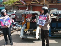 Wujudkan Tertib Berlalulintas, Satlantas Polres Wajo Berikan Himbauan Kepada Warga Pengguna Jalan