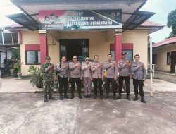 Kasium Polsek Patimpeng Sambut Kunjungan Kerja Tim Supervisi Keuangan Pores Bone