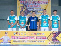 Anggota Polsek Palakka Meriahkan Turnamen Futsal HUT Bhayangkara Ke 77 Polres Bone