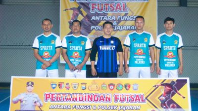 Anggota Polsek Palakka Meriahkan Turnamen Futsal HUT Bhayangkara Ke 77 Polres Bone