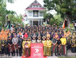 Upacara HUT Bhyangkara ke-77 Kapolres Wajo Beri Penghargaan Jurnalis dan LSM