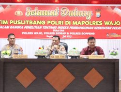 PNPP Mewujudkan SDM Unggul Ini Yang di Lakukan Tim Puslitbang Polri di Polres Wajo